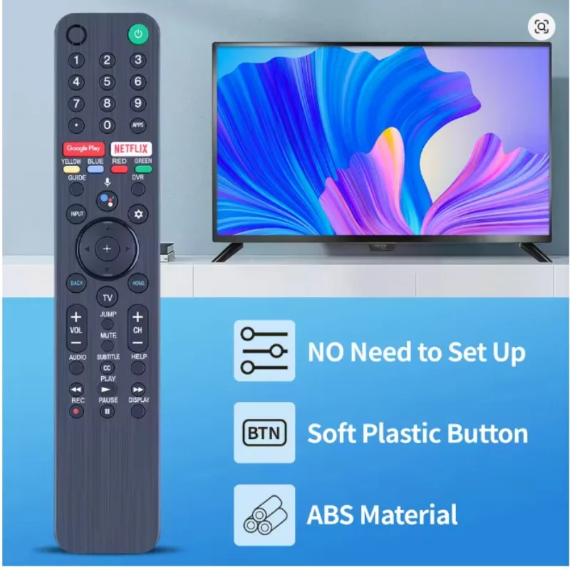 Smart Voice TV Remote Control RMF-TX500U Compatible with XBR-49X800H XBR-55X800H XBR-65X800H XBR-75X800H XBR-85X800H Models