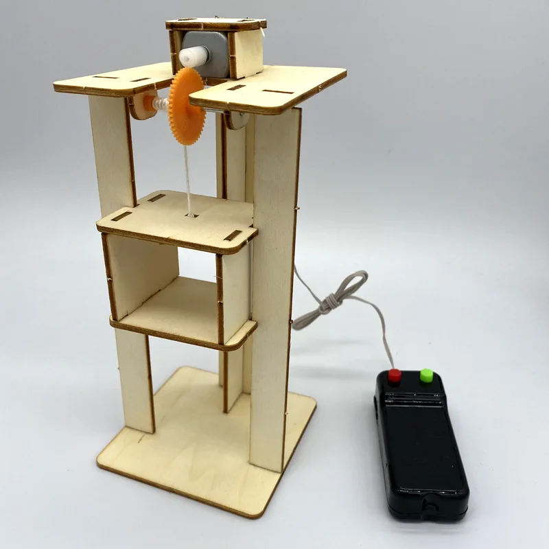 Zestaw Technologiczny Rodzic-Dziecko Hydrauliczny Winda Puzzle Bezpieczne Części Zabawka Edukacyjna STEM Prezent Świąteczny Boże Narodzenie