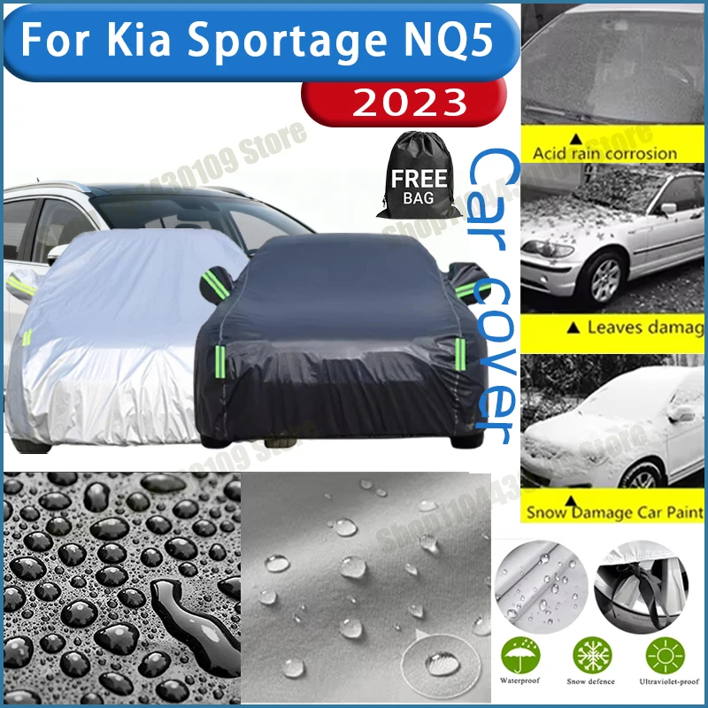 

For Kia Sportage NQ5 2023 Car Cover Outdoor Protection Covers Snow Sunshade Waterproof Dustproof Exterior UV Car Accessories