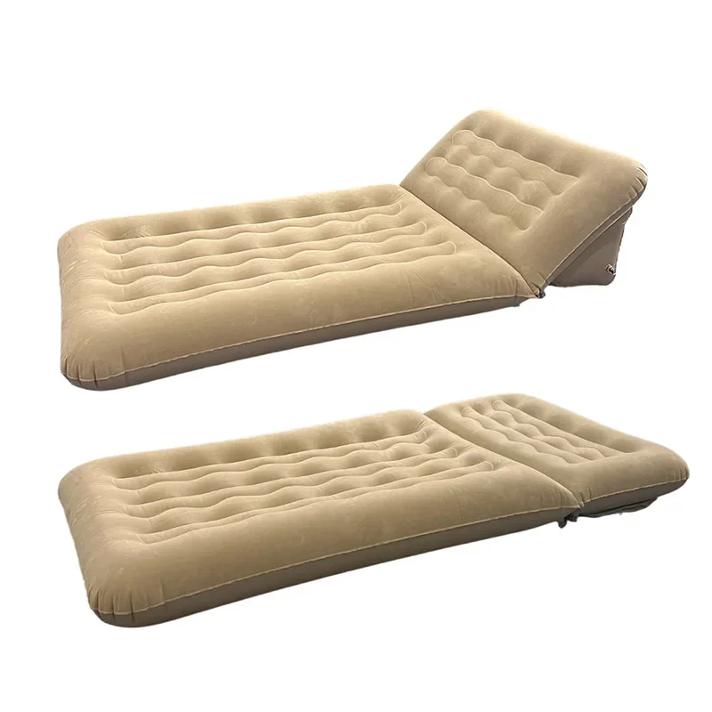 DSA triangular back sofa bed outdoor camping multi-functional single flocking moisture-proof folding inflatable mattress