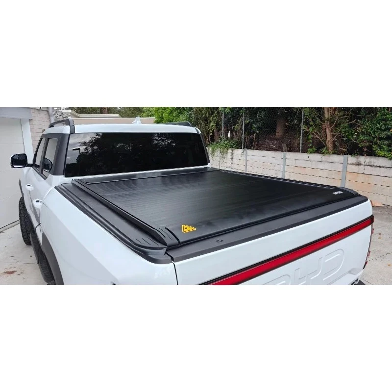 

2025 EV Pickup Truck Automatic Retractable Tonneau Cover | Electric Roll-Up Soft Roller Bed Cover | OEM Style Operation