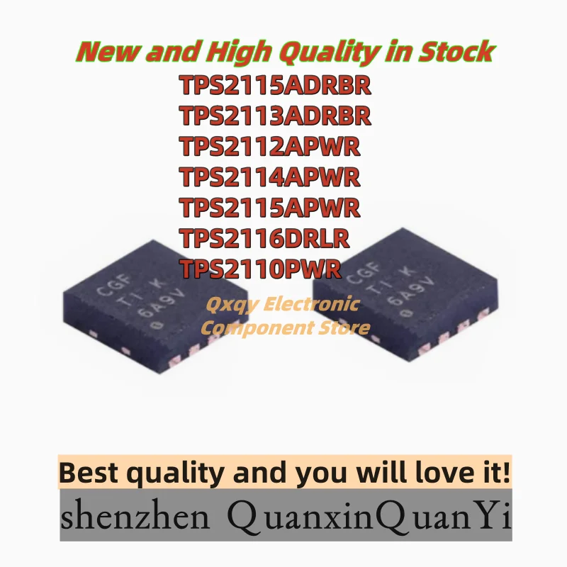 10pcs TPS2115ADRBR CGF TPS2113ADRBR PT01 PTO1 TPS2112APWR 2112A TPS2114APWR 2114A TPS2115APWR 2115A TPS2116DRLR 2116 2110