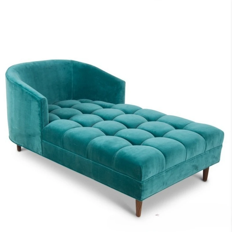 

American fabric princess chair, furniture living room fabric buckle soft bag beauty couch leisure princess recliner