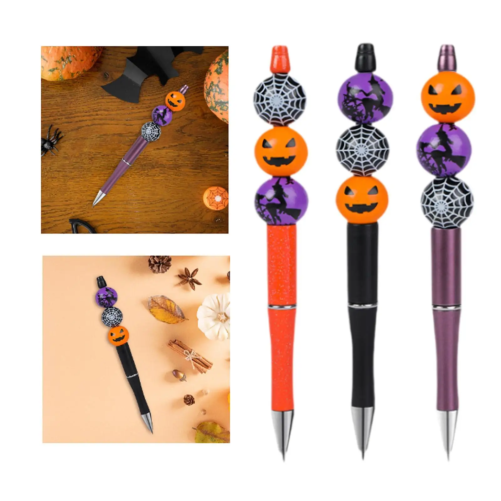 Halloween Ballpoint Pen Writing Pen Hallowee Decoration Halloween Gift Party Supplies Convenient 0.5mm Table Display Ornament