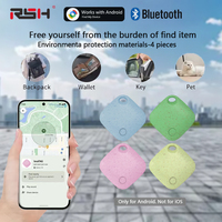 4-Pack For Android Environmental protection material Bluetooth Smart tag Works for Google Find My Device,for key bag pet wallet