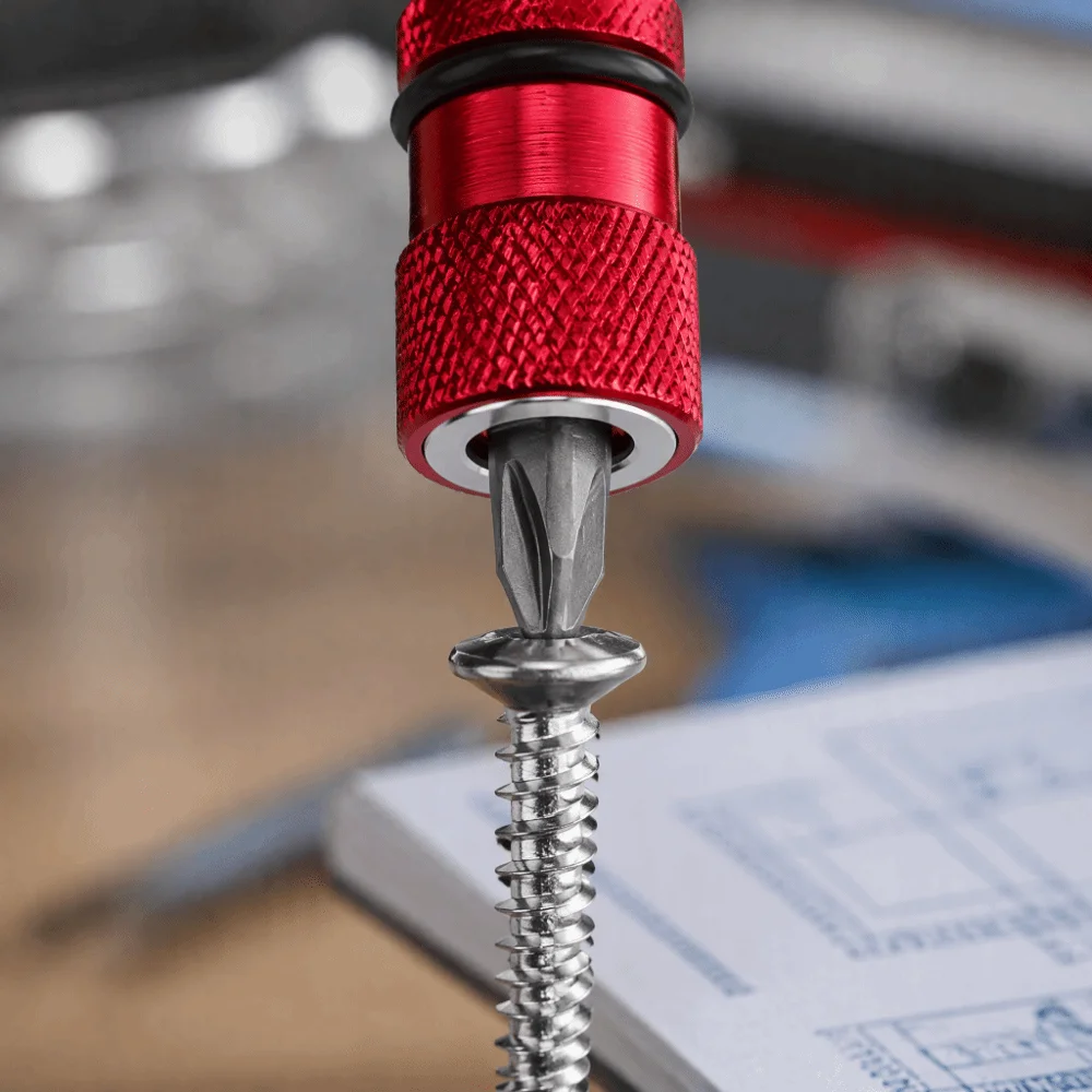 3pcs 1/4 Inch Hex Shank Magnetic Drill Bit Holder Adjustable Depth Magnetic Tip Hex Shank Bit Extender 60/100/150mm Length