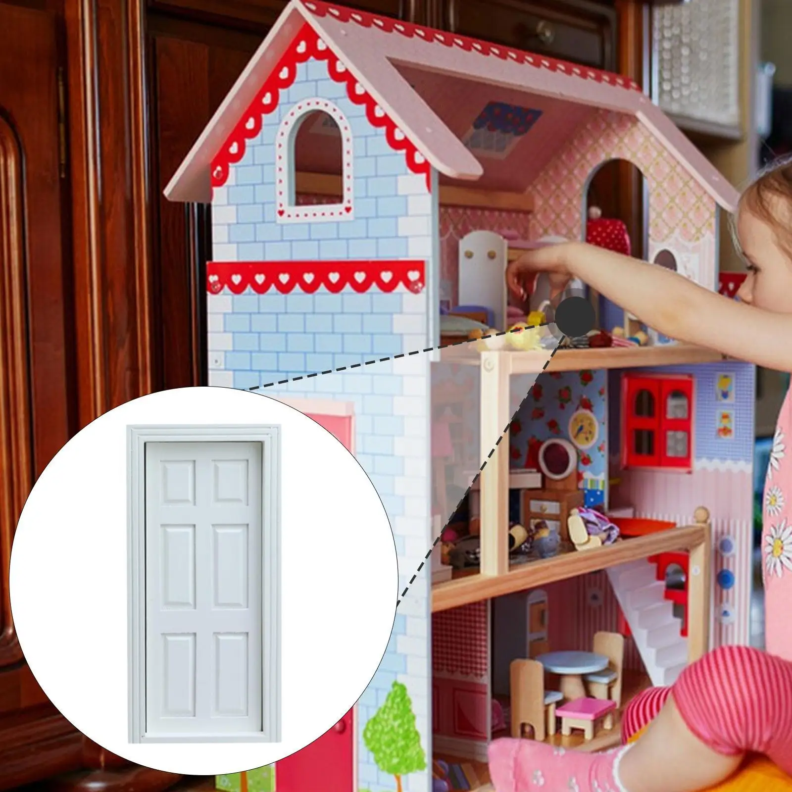 1:12 ドールハウスドア家具風景用品マイクロランドスケープミニモデル人形アクセサリー装飾リビングルーム寝室用