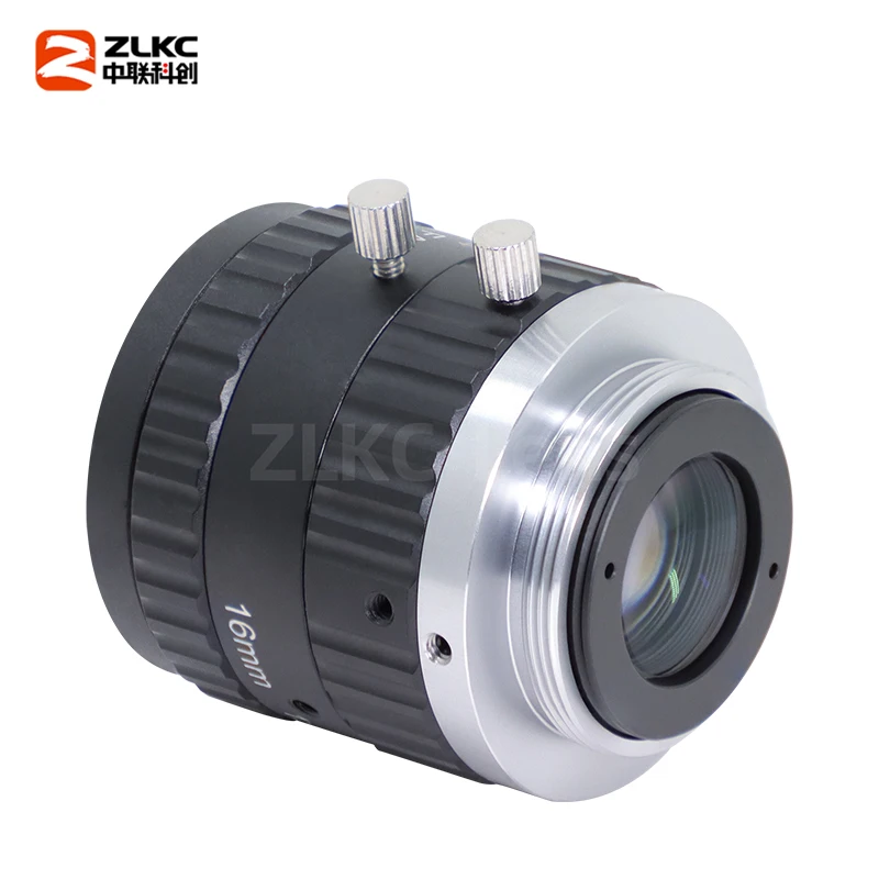 C Mount Lens 16 Mm 5 Mega Pixel Fa Ống Kính 2/3 "Tiêu Cự Cố Định Công Nghiệp Ống Kính Máy Ảnh Độ Biến Dạng Hướng Dẫn Sử Dụng hoa Tán Thị Giác Máy Ống Kính
