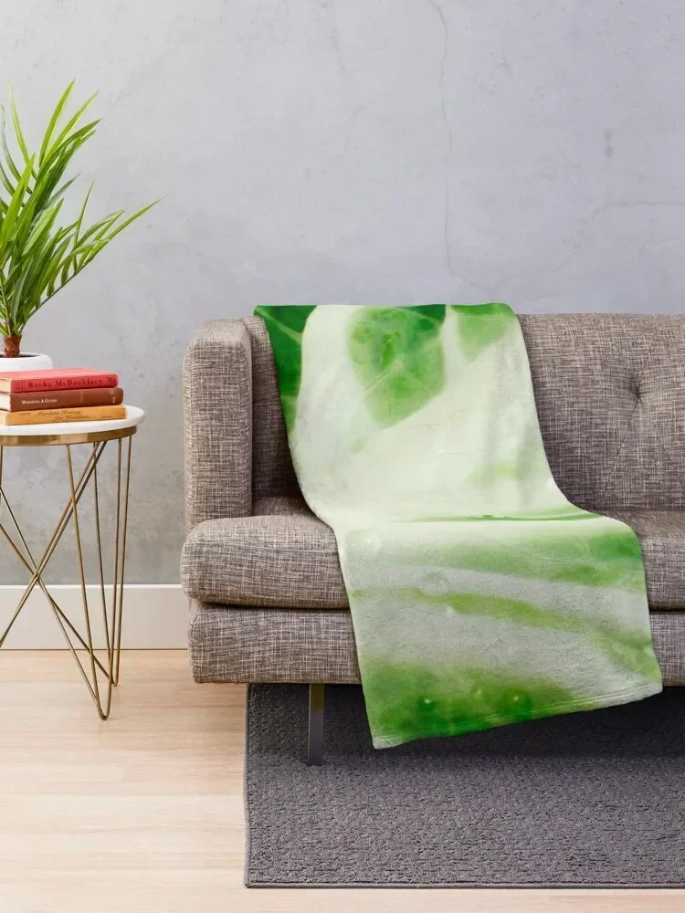 Cabbage leaf Throw Blanket sofa bed Furrys Blankets