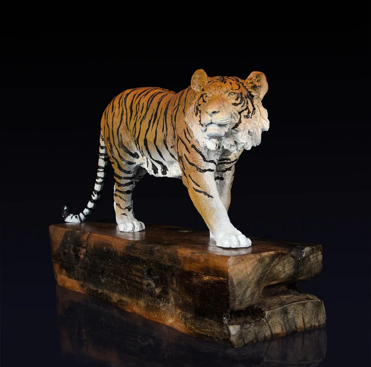 50CM Large TOP ART Home store Company SHOP decorative exorcise evil spirits bring money GOOD LUCK Color painting copper tiger