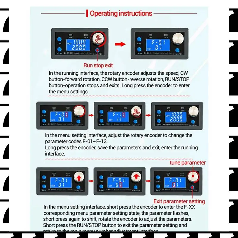 

A44U 3X 42 57 Stepper Motor Controller Positive Reverse Angle Pulse Speed Control Board Programmable PLC Serial Communication