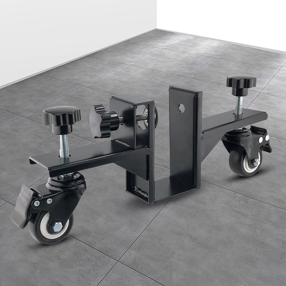 Door Installation Dolly 360 Degree Rotation Portable Door Iron Mover Adjustable Translation Roller Heavy Duty Mounting Hardware