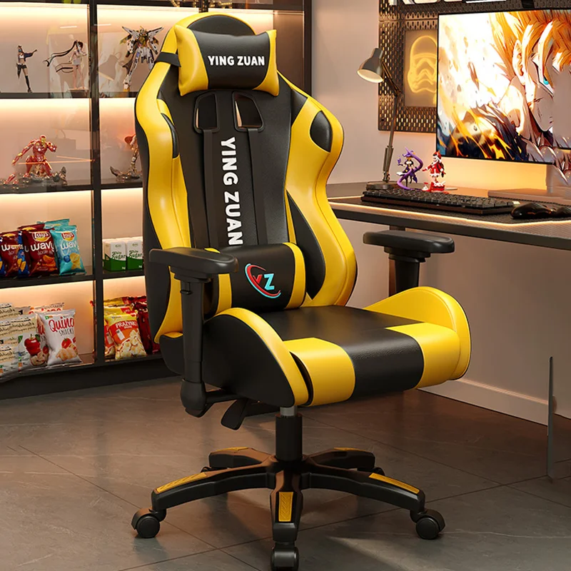 Fußstütze Rückenlehne Bürostuhl Playseat Leder Ergonomischer moderner Bürostuhl Computerarm Lesen Silla Oficina Wohnmöbel