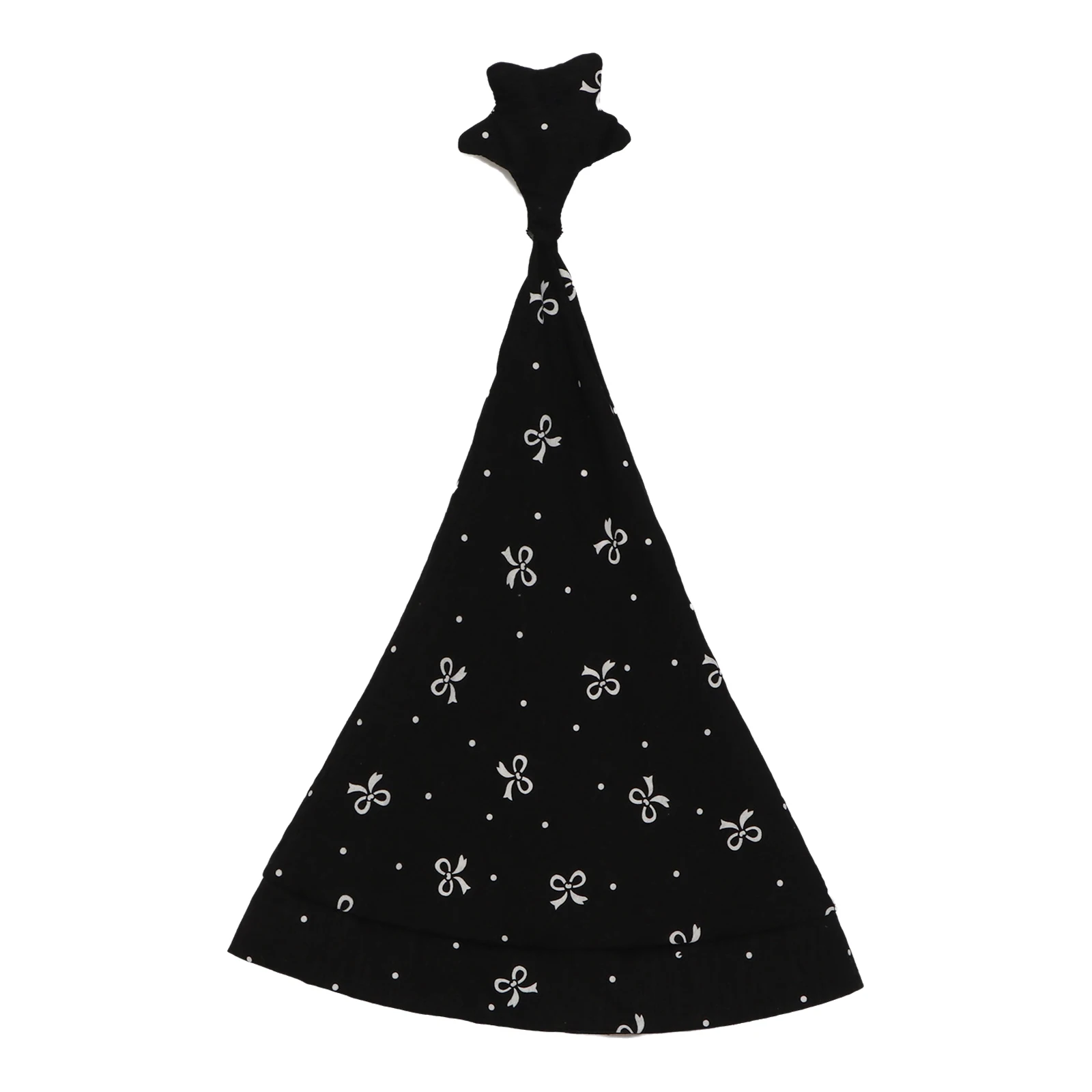 Women Printed Hat Nightcap Sleeping Hat with Star Pendant for Bedroom Home Travel Air-conditioned Room