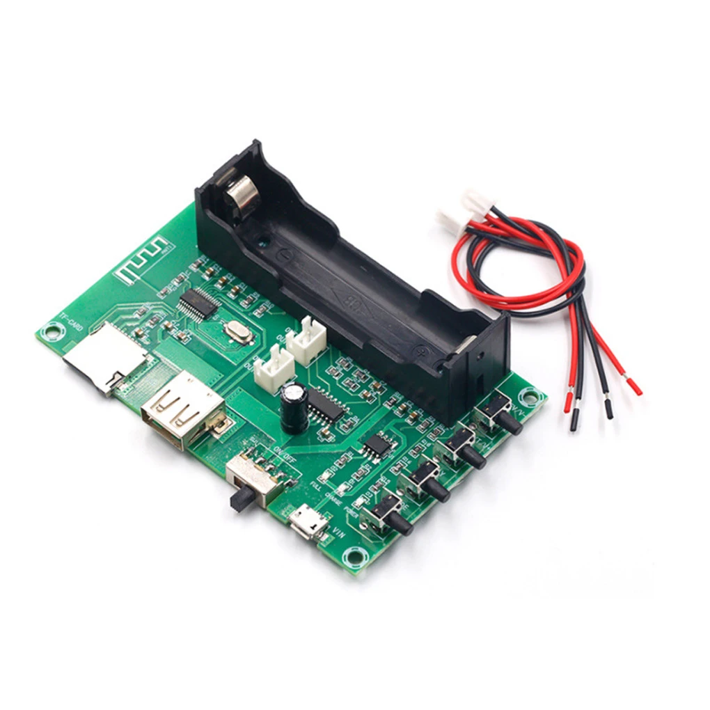 Bluetooth-compatible Amplifier Audio Board Controller Module Rechargeable Playing Speaker Electronics Accessory