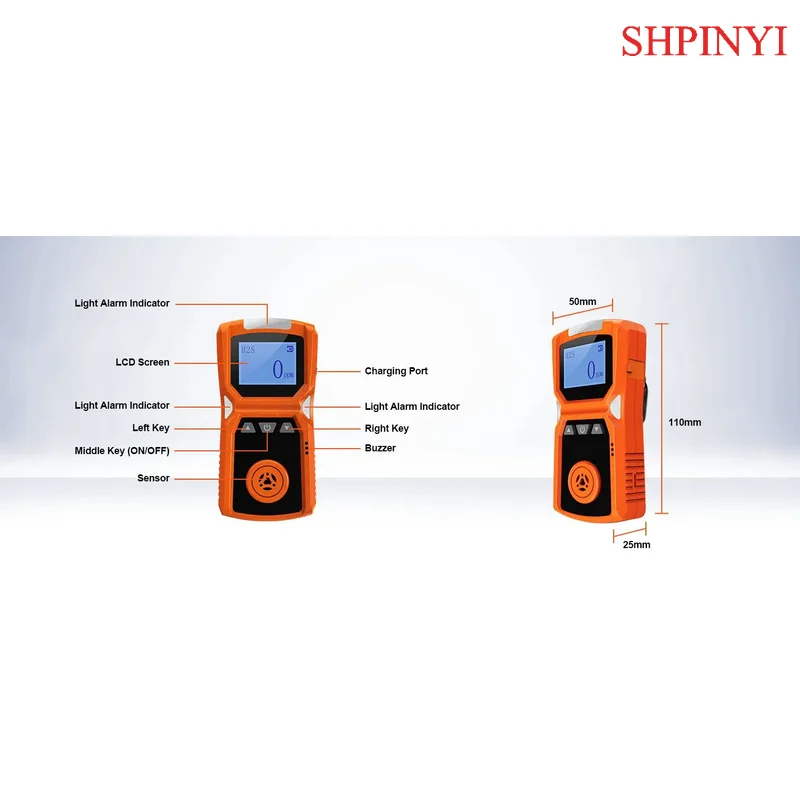 아이케시 휴대용 감지기 분석기 Adks-1 H2s 가스 모니터 및 맞춤형 천연가스 감지기