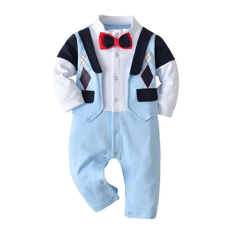 

Baby Boys Gentleman Outfits Suits Clothing Spring and Autumn Children One-Piece Rompers Baby Boy Clothes