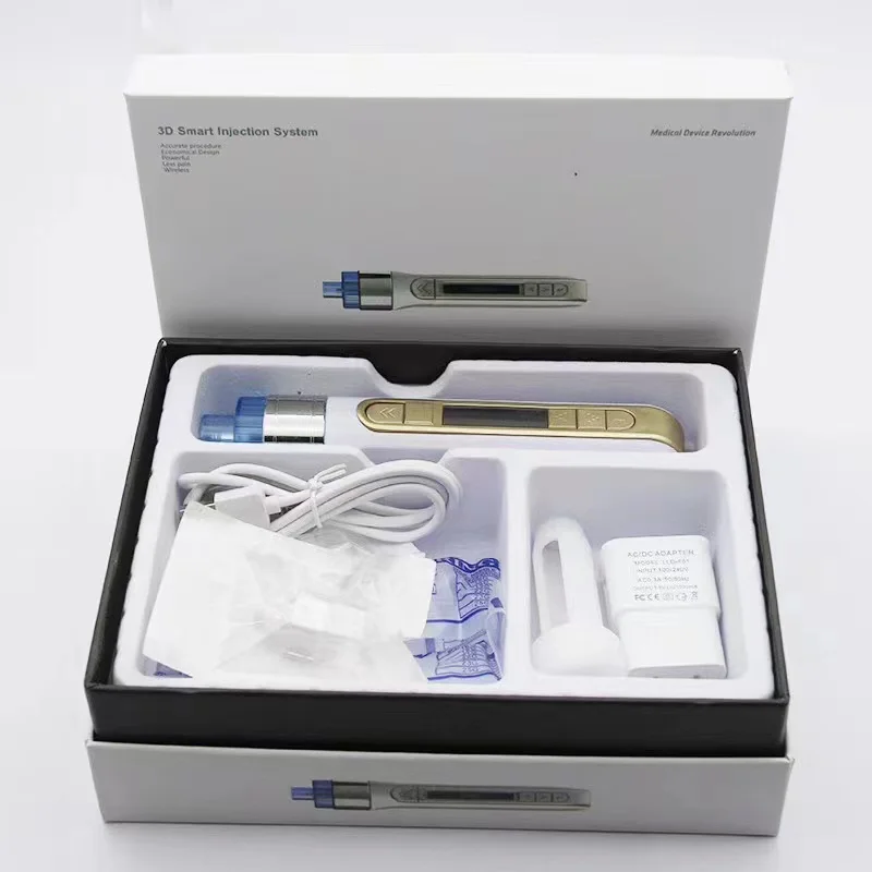 3D Smart Quantum Beauty Pen Mesotherapy Gun for Anti-Aging Wrinkle Removal Skin Rejuvenation Hydration Facial Care SalonHome Use