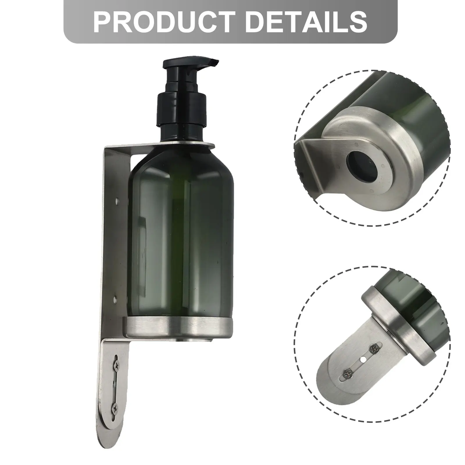 

Easily Accessible Wall Mounted Soap Dispenser with Pump Bottle Holder Perfect for Everyday Use in Your Home or Business