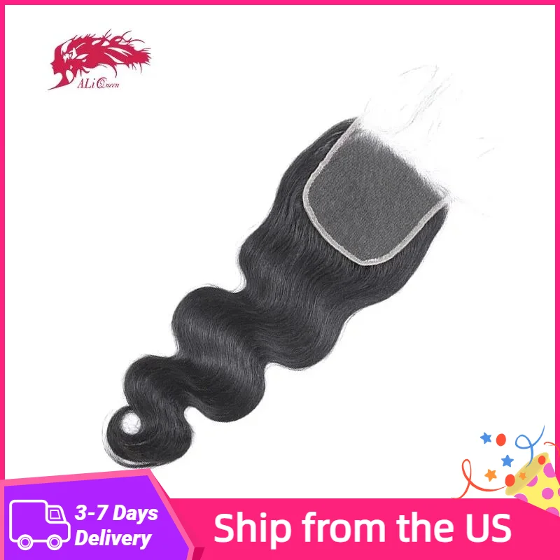 

Ship from usa 5x5 Body Wave HD Lace Closure Real Transparent Free Part Invisible Melt Skin Full Closure Human Hair 5x5 hd lace