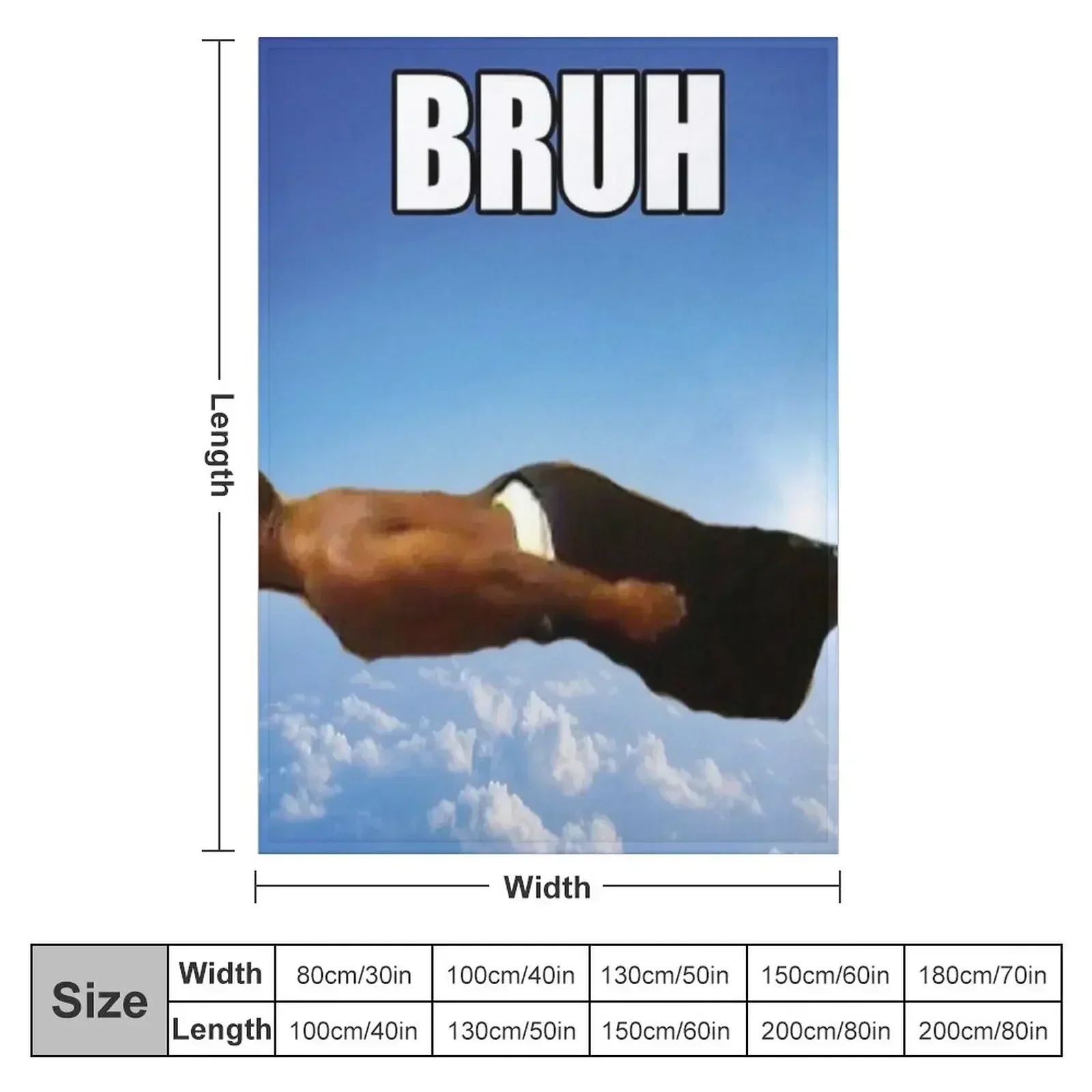 Bruh guy tapestry tapestries Throw Blanket christmas gifts for babies Blankets