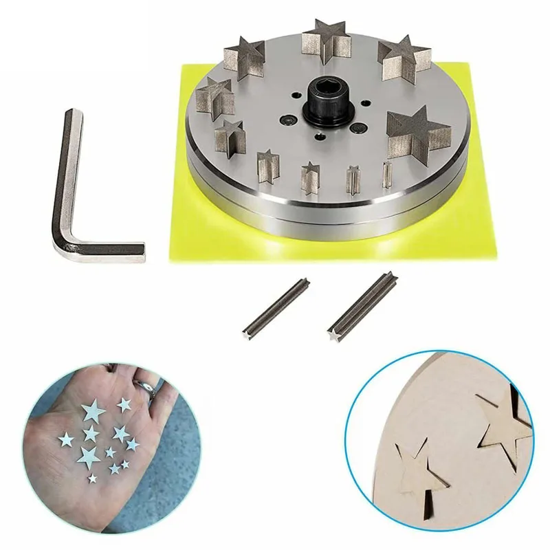 Star Disc Cutter 5mm to 31mm Set of 10 Punches,Suitable for Jewelry Dies Ewelry Tools Stamping Blanks Star Shape Disk Cutter