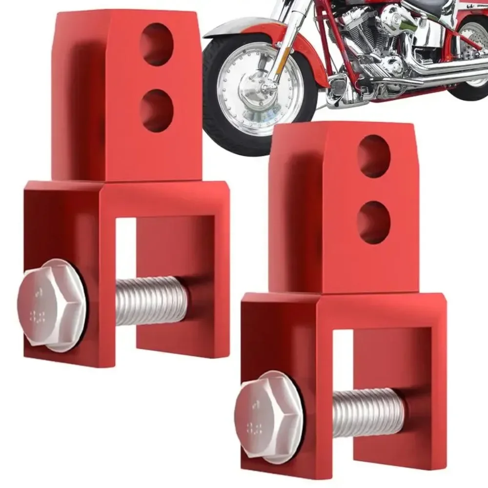 2pcs Motorcycle Front Rear Shock Extender Riser Height Extension Absorber With Screw for Enhanced Bike Performance
