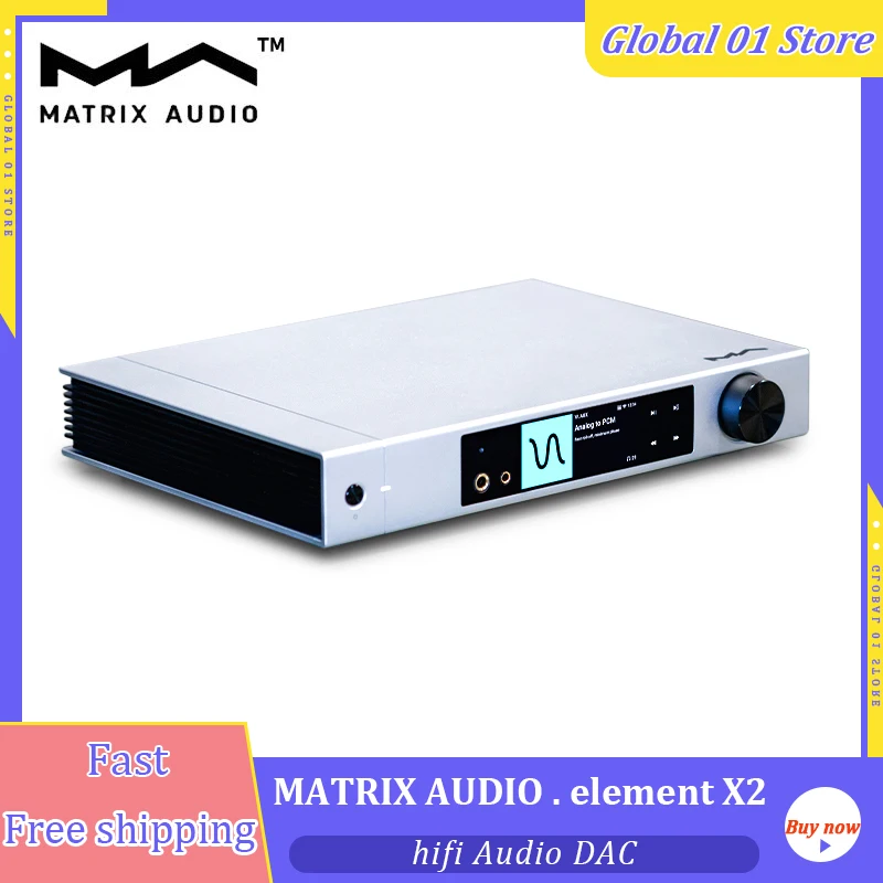 Matrix Element X2 ES9038PRO DAC Music Streamer Roon Ready Network Player Pre-amp Full Balanced Headphone Amplifier USB HDMI