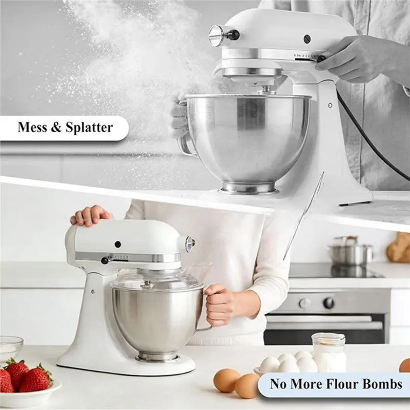 SHGO-Pouring Shield And Mixer Bowl Cover For Stainless Steel Bowls Only For Kitchenaid 4.5-5QT Tilt Head Not For Bowl Lift