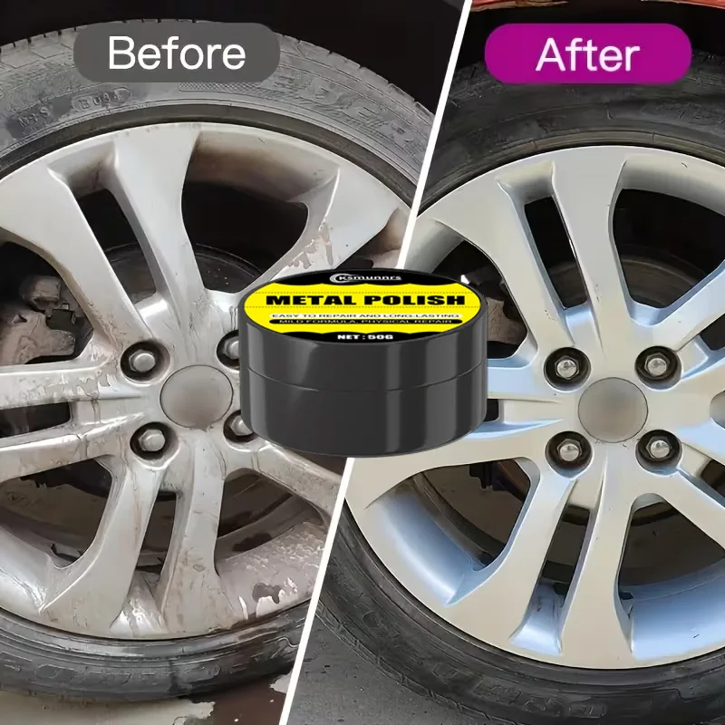 Wheel Hub Care Kit: Scratch & Wear Fix, Fade Restore Polishing Paste for Car Maintenance