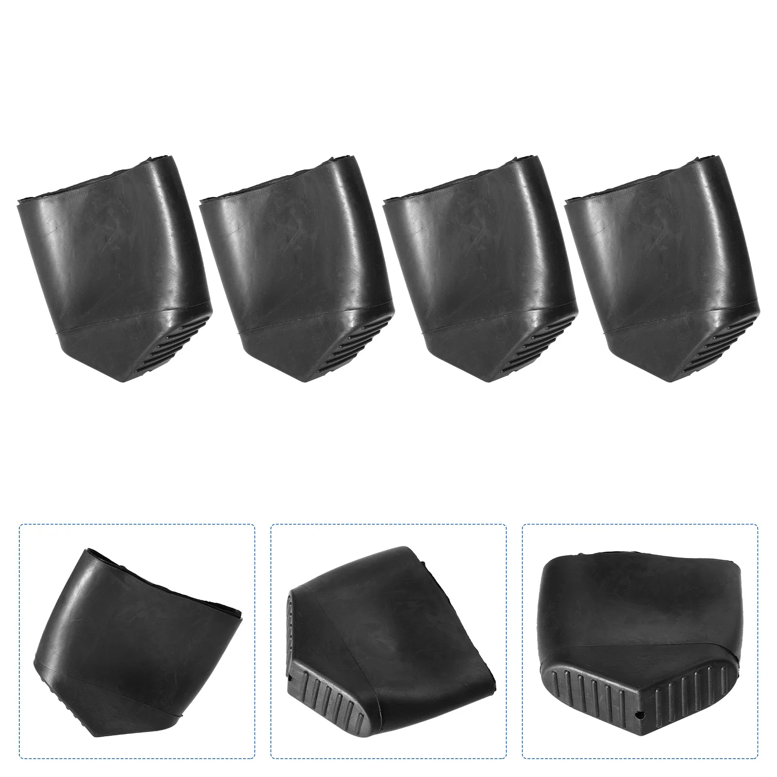 

4pcs Non-Slip Feet Covers Rubber Pads For Telescopic Stepladder Floor Protection Ladder Protective Pad Ladder Mats Building Tool