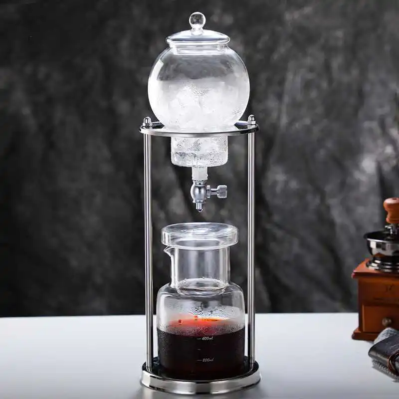 Набор для заваривания кофе методом холодного приготовления (Cold Brew) и чая: стеклянный кофейник для домашнего использо