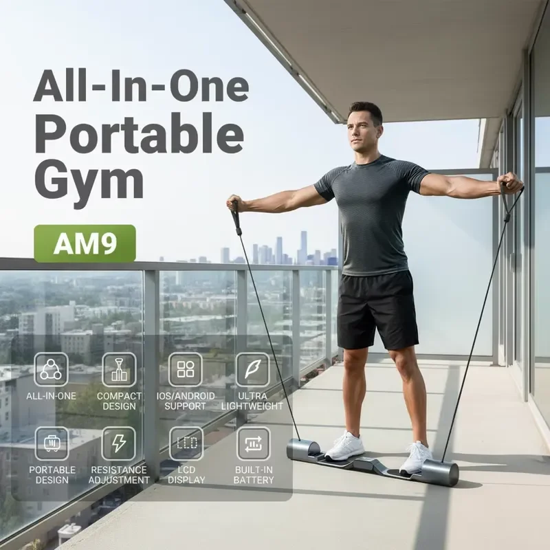 Wholesale Strength Training Fitness Equipment ABIR AM9 Strength Station Home Gym Indoor Body Building Multi Function Foldable