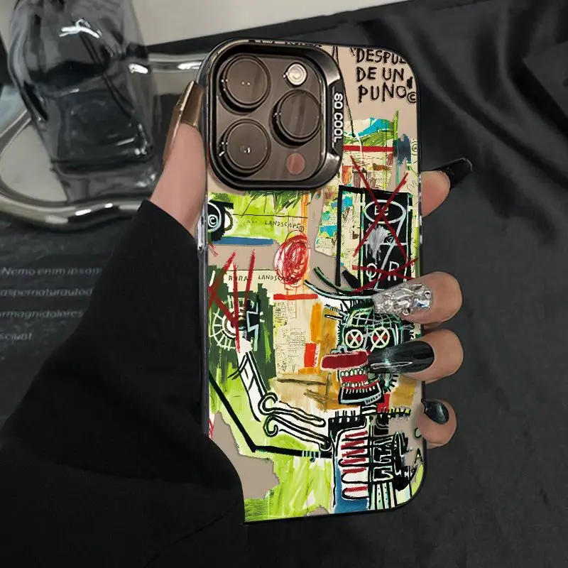 

Colorful Cyber Mechanical Graffiti Phone Case For IPhone 16 15 14 13 12 11 PROMAX X XS XR 7 8 Plus Shockproof Phone Case Cover