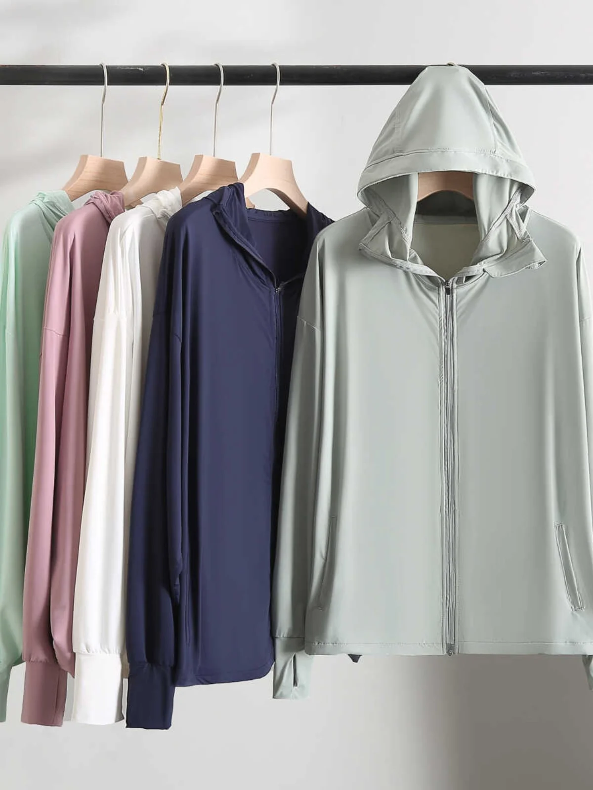 

Large Size Women's Ice Silk Elastic Sun Protection Shirt Thin Summer Travel Sunshade Clothing Outerwear Breathable Hat