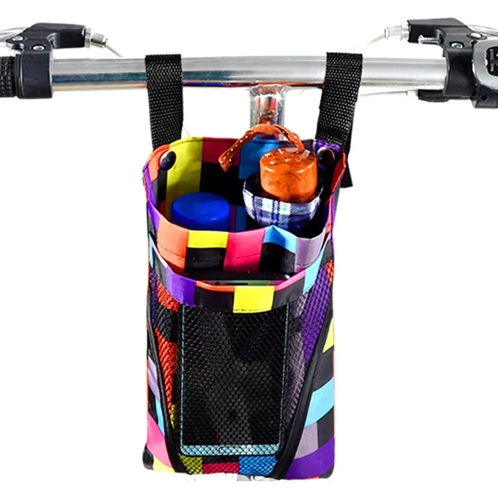 1PC Waterproof Bicycle Basket Cycling Bike Front Storage Bag With Mobile Phone Pocket Bicycle Motorcycle Parts Accessories