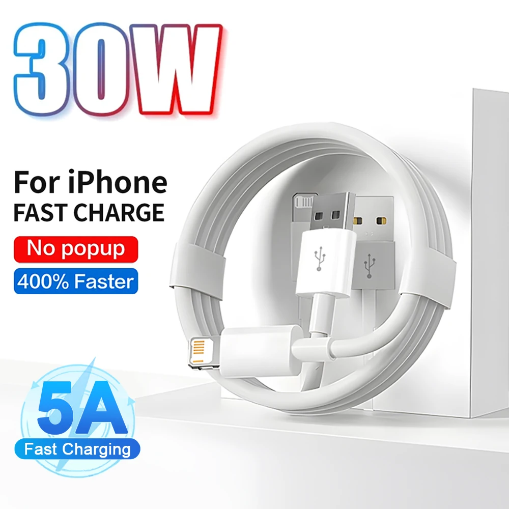 PD 30W Fast Quick Charger USB Type C Cable For iPhone 14 13 12 11 Pro Max Plus XR XS Charging Data Cable Accessories 0.25M 1M 2M