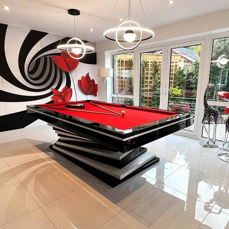Pool table Modern luxury fancy American nine-ball standard home commercial image 2