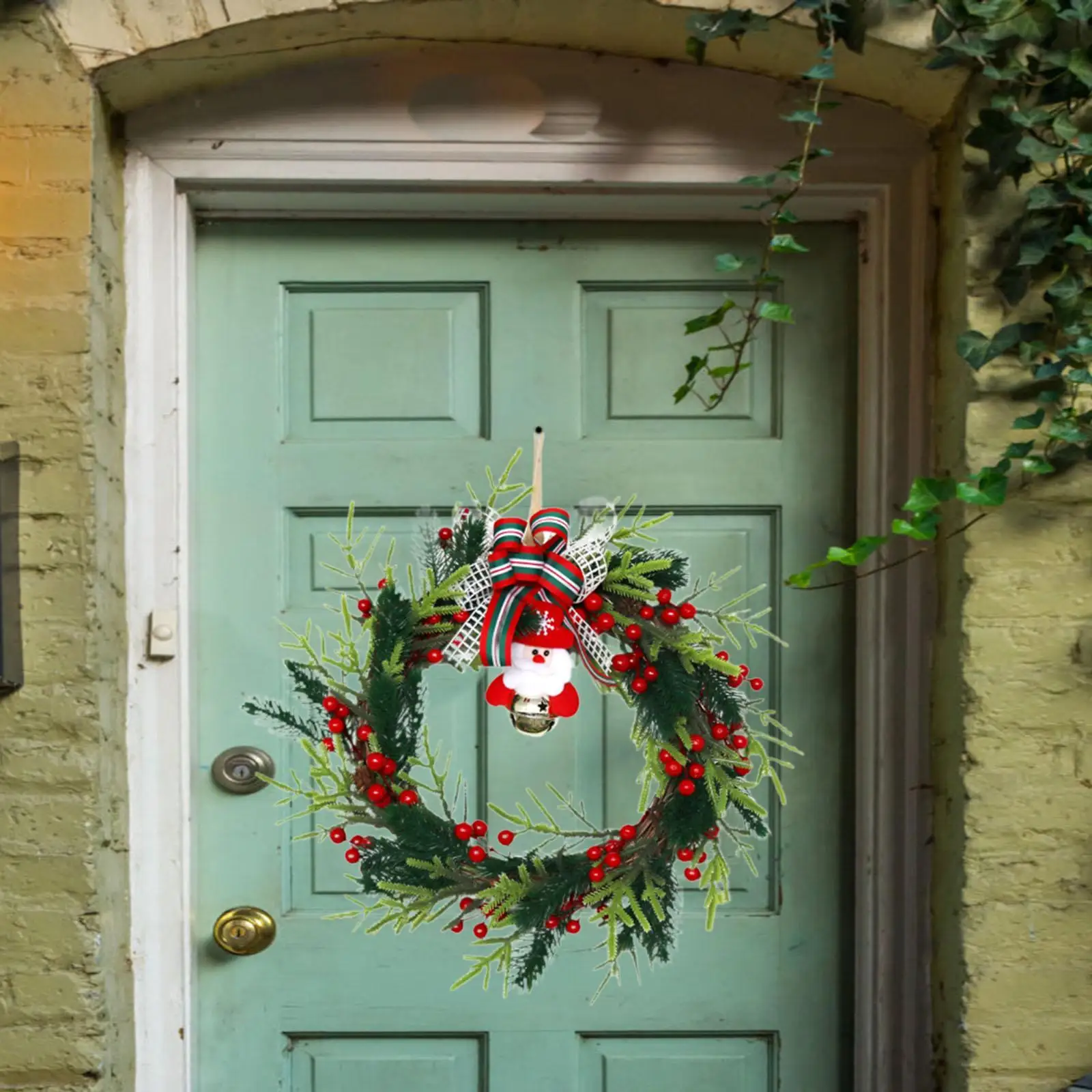 

Artificial Christmas Wreath Xmas Wreath with Winter Wreath 18 Inch