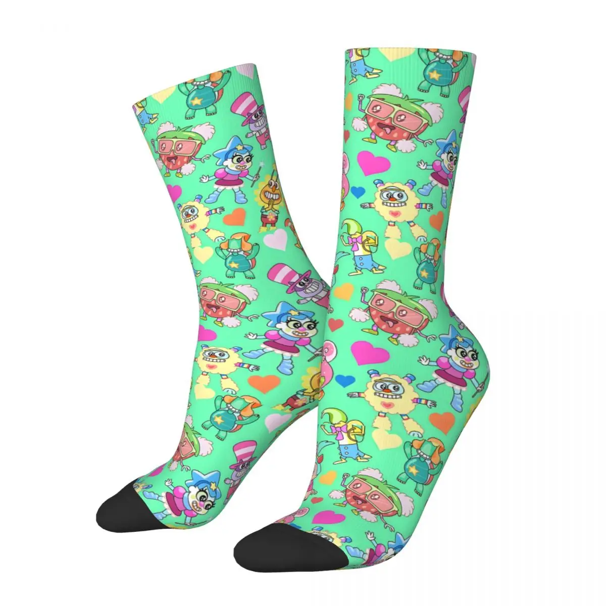 Unicorn Friends II Mask Socks Shopping 3D Print Boy Girls Mid-calf Sock