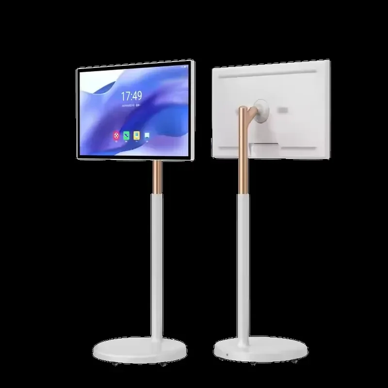 32 Inch Smart Android TV Touch Screen Interactive Display Movable Stand With Charging Portable Monitor For Home Office