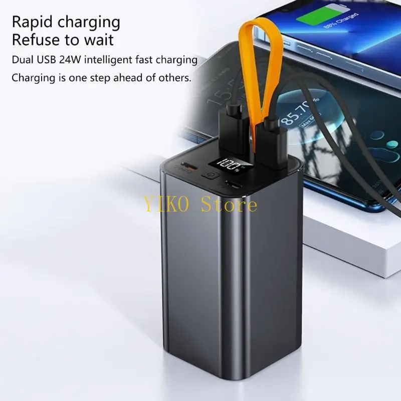 K32C بطارية PowerBank Case 20000mah شاحنات متنقلة شاحن متنقل في الكابل PD100W بطارية شحن شحن شحن شاشة شحن سريع