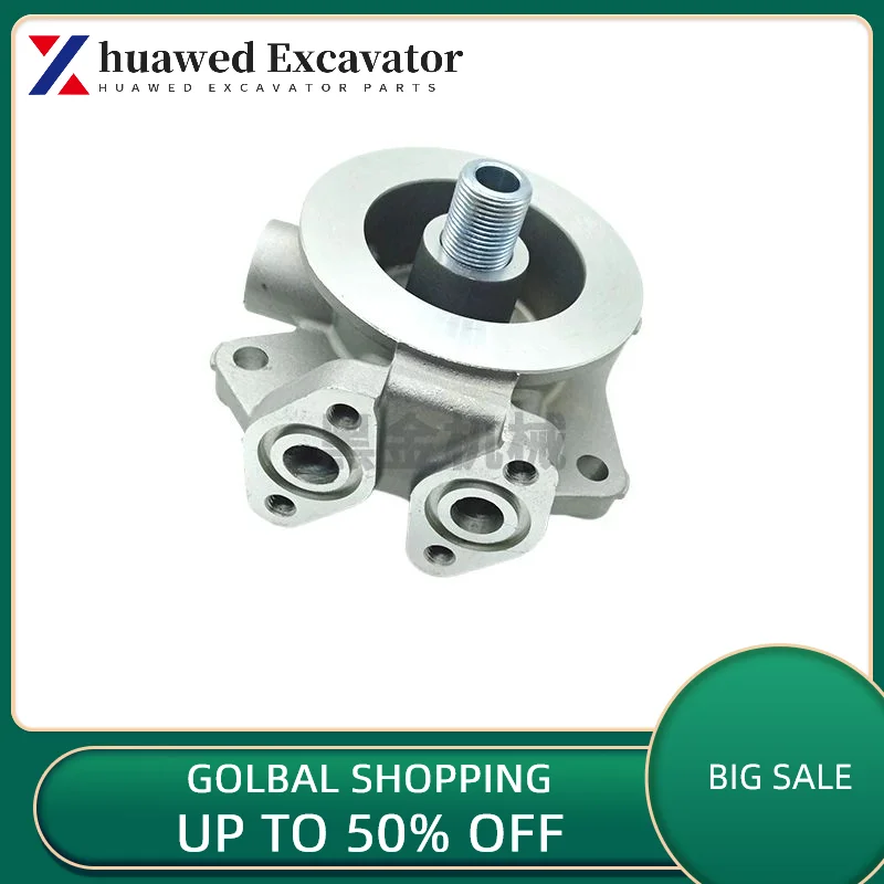 

For Hitachi Zax60/70 Kobelco 60 Sany 65/75 Doosan 55 Oil Filter Base Engine 4jg1 Filter Excavator Parts Accessories