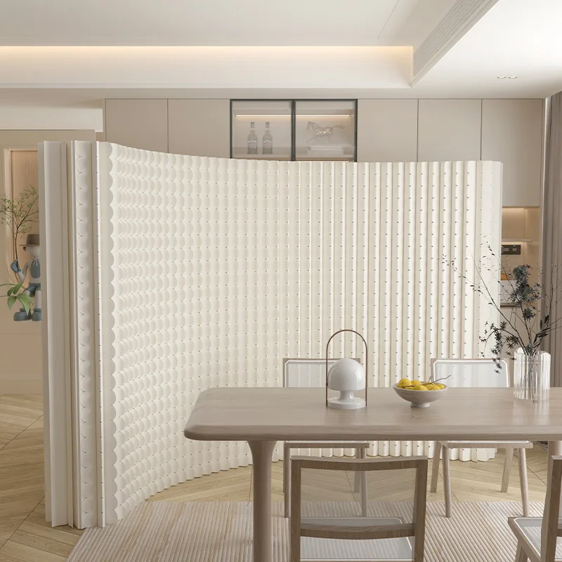 Screen partition living room office paper partition false wall bedroom partition commercial beauty salon background wall