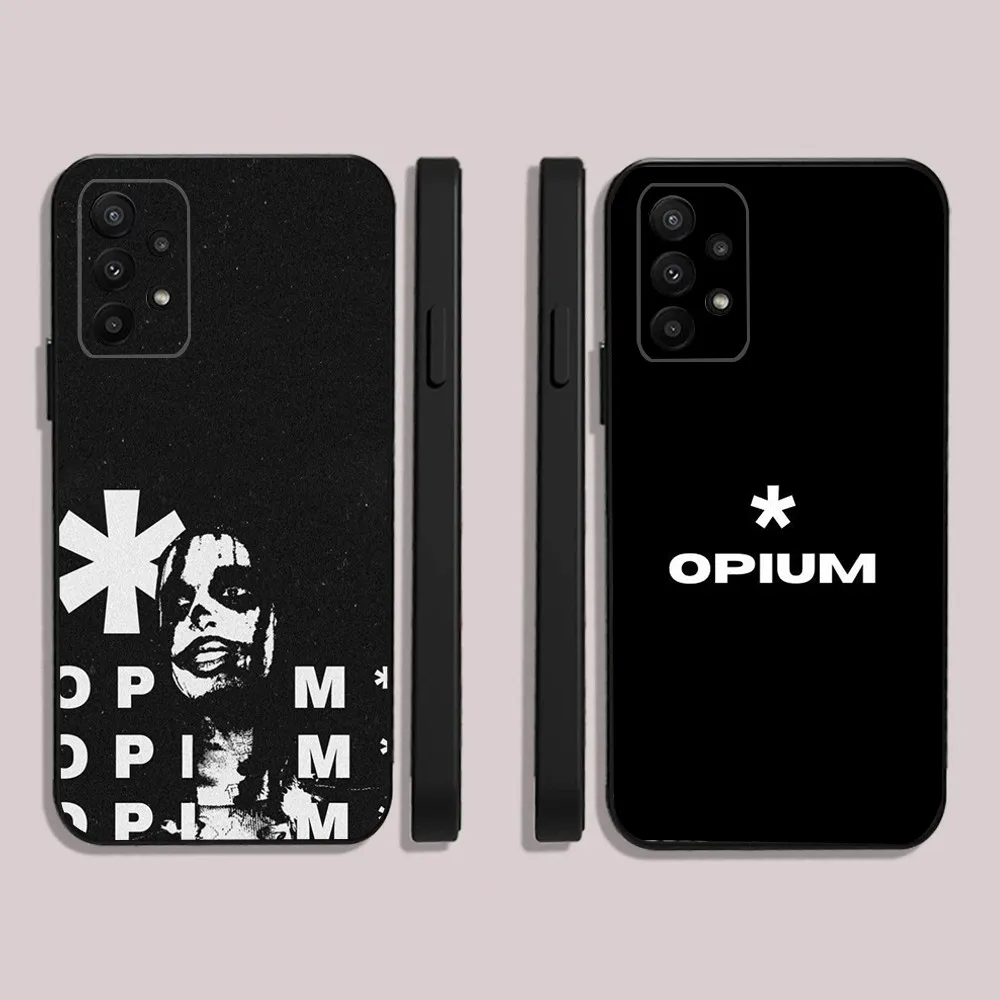 O-Opium Label Rap Playboi Carti  Phone Case For Samsung S24,23,22,30,21,10,9,Ultra,Plus,Lite,FE,5G Black Soft Case