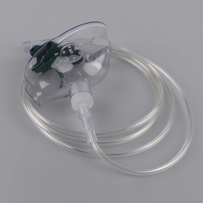 Hot!Disposable Face Mask Shield Nebulizer Conduit Adult Oxygen Mask With TubeMasker Met Buis