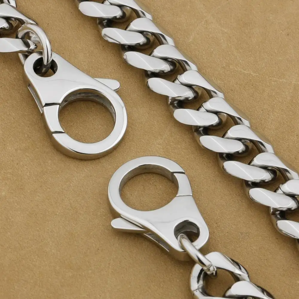 LINSION Key chains as jewelry 316L Stainless Steel 14\