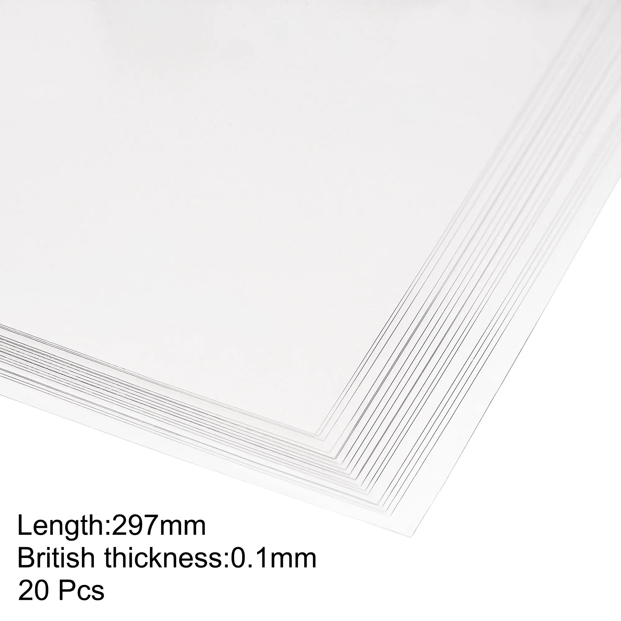 20 Stuks 297X210Mm Pvc Plaat Transparant Plastic Bord 0.1Mm/0.15Mm Dik Plastic Vel Clear Stijve Board Flexibele Cover Protector