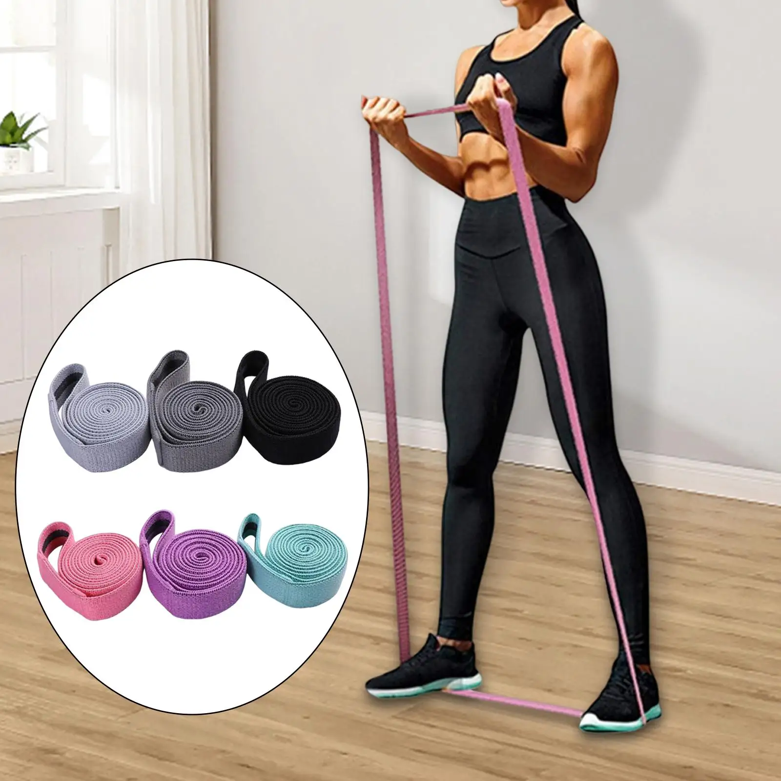 مجموعة أربطة مقاومة مكونة من 3 قطع، أربطة تمرين قابلة للتمدد لتدريب المقاومة