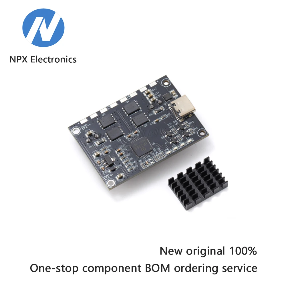 

IP2368 двунаправленный мощный модуль быстрой зарядки, комплект печатной платы для зарядки рюкзака, понижающая быстрая зарядка PD100W